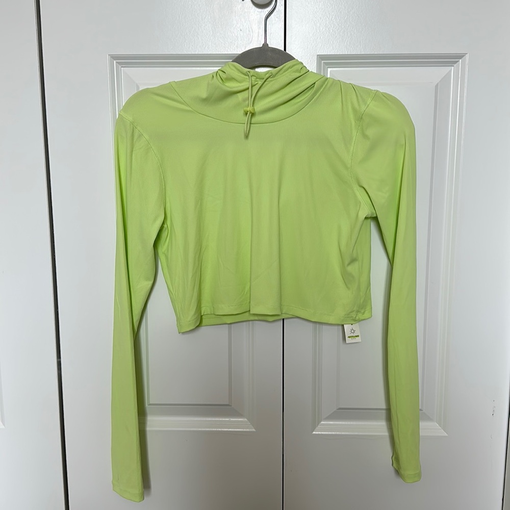 OFFLINE by aerie rib mock neck shirt